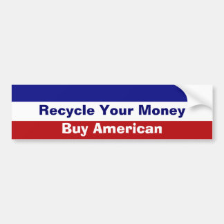 Recyclen je Bumpersticker