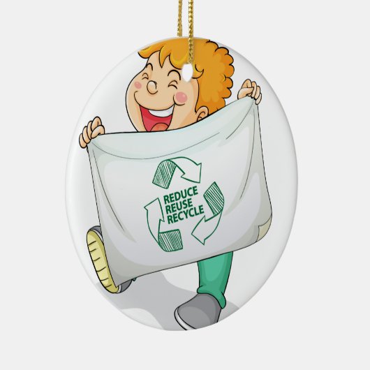 Recyclen Keramisch Ornament (Rechts)