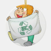 Recyclen Keramisch Ornament (Voorkant)