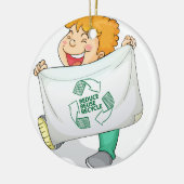 Recyclen Keramisch Ornament (Links)