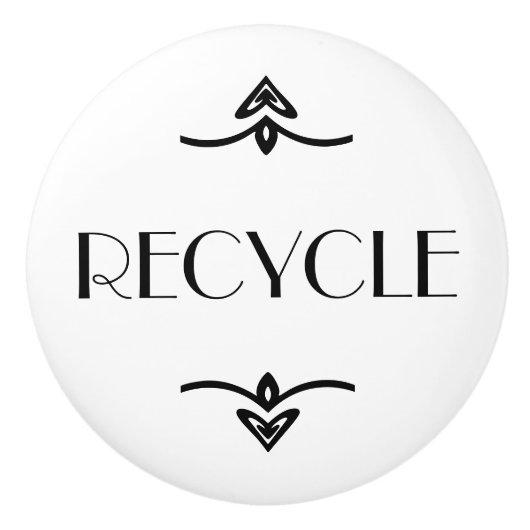 Recyclen Keramische Knop (Voorkant)