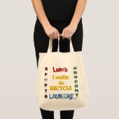 Recyclen kerrie tote bag (Voorkant (product))