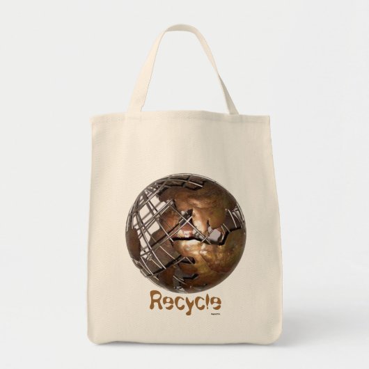 Recyclen kerrie tote bag (Voorkant)