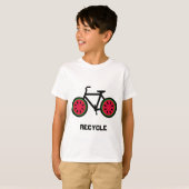 Recyclen kinder overhemd t-shirt (Voorkant volledig)