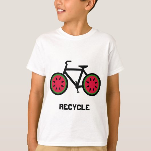 Recyclen kinder overhemd t-shirt (Voorkant)
