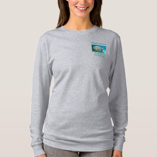 Recyclen Kunststof Het leven dat u bespaart kan uw T-shirt (Voorkant)