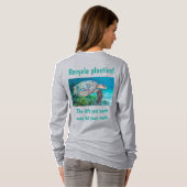 Recyclen Kunststof Het leven dat u bespaart kan uw T-shirt (Achterkant volledig)