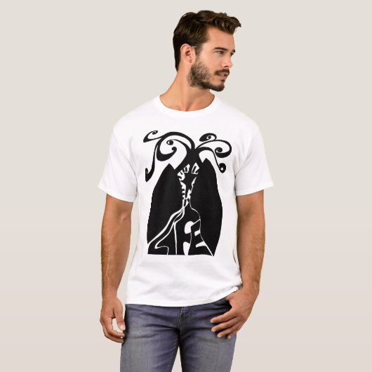 Recyclen leven zwart t-shirt (Voorkant volledig)