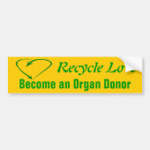 Recyclen liefde bumpersticker (Voorkant)