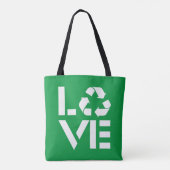 Recyclen liefde tote bag (Achterkant)
