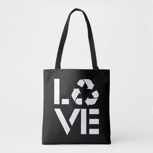 Recyclen liefde tote bag (Voorkant)