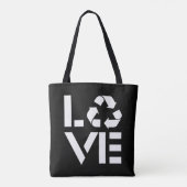 Recyclen liefde tote bag (Achterkant)