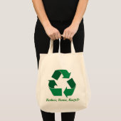Recyclen Logo Canvas canvas tas (Voorkant (product))
