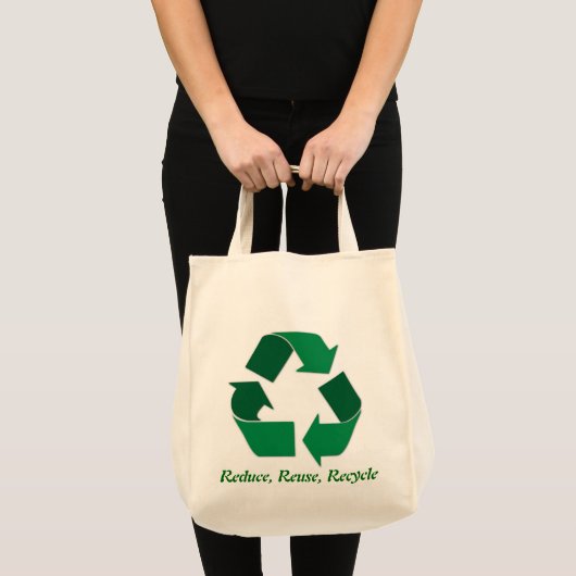 Recyclen Logo Canvas canvas tas (Voorkant (product))