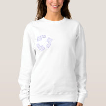 Recyclen Logo Dames Hoodie - Eco-Friendly Pullove
