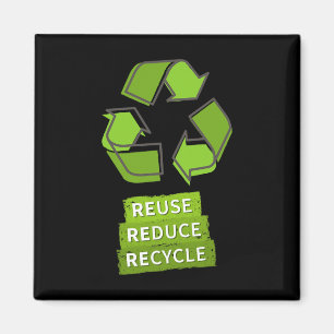Recyclen Logo Earth Day Natuur Planet Conse Magneet