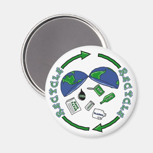 Recyclen magneet (Voorkant / Achterkant)
