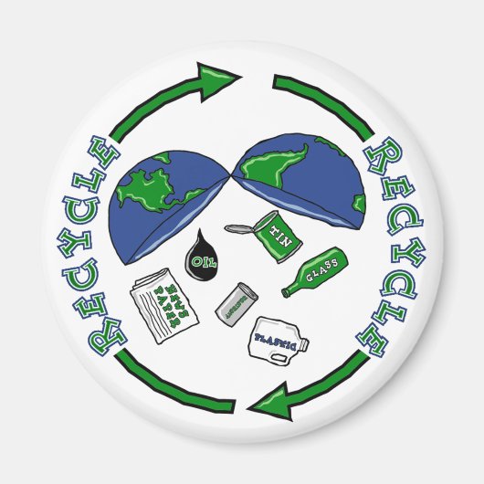 Recyclen magneet (Voorkant)