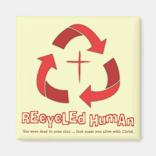 Recyclen menselijke magneet (Voorkant)