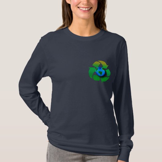 RECYCLEN ONZE PLANET-serie T-shirt (Voorkant)