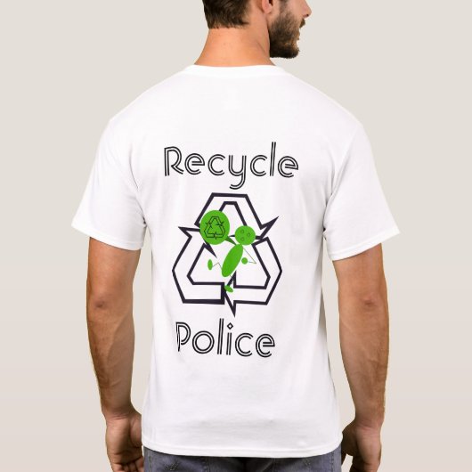 Recyclen politie t-shirt (Achterkant)