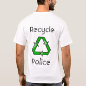 Recyclen politie t-shirt (Achterkant)