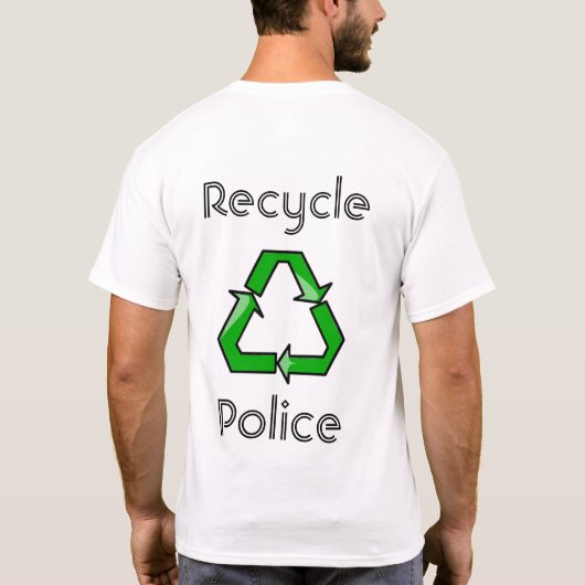 Recyclen politie t-shirt (Achterkant)
