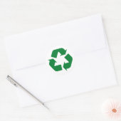 Recyclen Producten & Ecologie Design! Ronde Sticker (Envelop)
