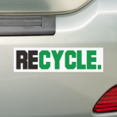 Recyclen producten en Design! Bumpersticker (Op auto)