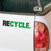 Recyclen producten en Design! Bumpersticker (Op Truck)
