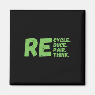 Recyclen Repair Rethink Earth Day-activisme Magneet
