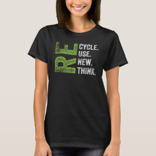 RECYCLEN REUSE VERNIEUWEN RETHINK Earth Day Enviro T-shirt