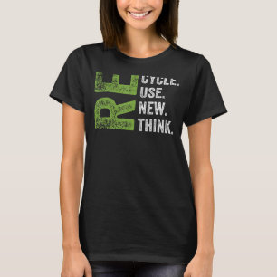 RECYCLEN REUSE VERNIEUWEN RETHINK Earth Day Enviro T-shirt