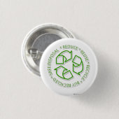 recyclen ronde button 3,2 cm (Voorkant /achterkant)