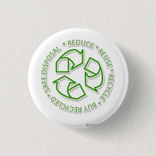 recyclen ronde button 3,2 cm (Voorkant)
