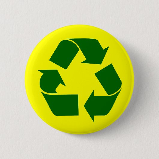 recyclen ronde button 5,7 cm (Voorkant)