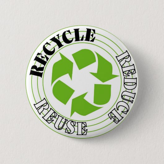 Recyclen Ronde Button 5,7 Cm (Voorkant)