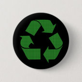 recyclen ronde button 5,7 cm (Voorkant)