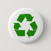 recyclen ronde button 5,7 cm (Voorkant)