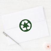 recyclen ronde sticker (Envelop)