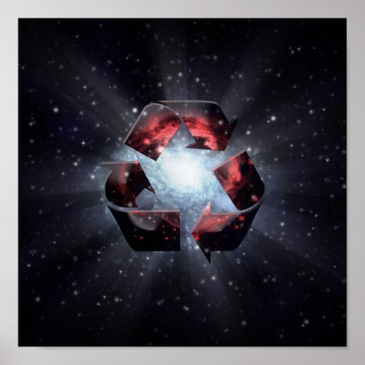 Recyclen (ruimte) poster (Voorkant)
