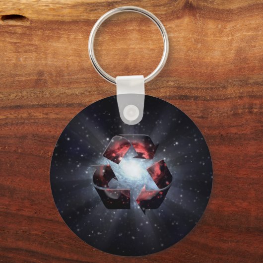 Recyclen (ruimte) sleutelhanger (Voorkant)