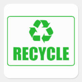 Recyclen Sticker (Voorkant)