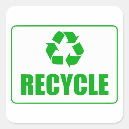 Recyclen Sticker (Voorkant)
