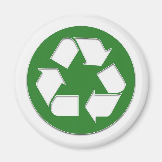 recyclen sticker magneet (Voorkant)