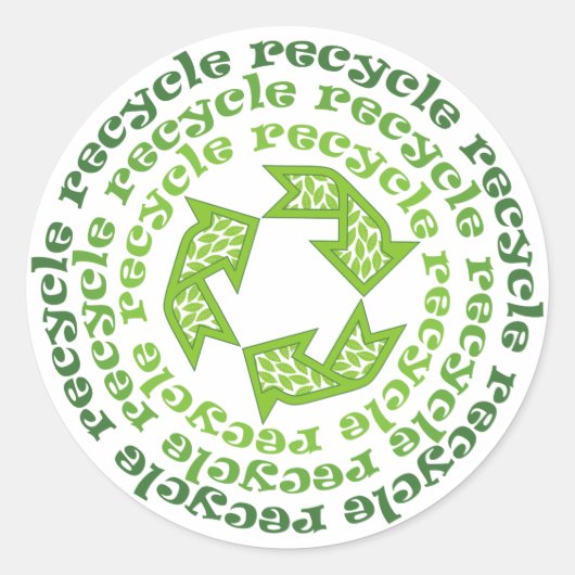 Recyclen Stickers (Voorkant)