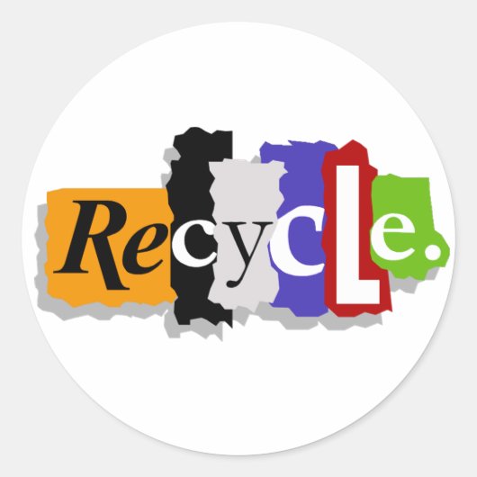 Recyclen stickers (Voorkant)