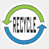 Recyclen stickers (Voorkant)