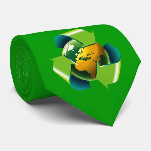 recyclen stropdas (Opgerold)