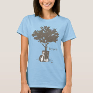 Recyclen structuur t-shirt